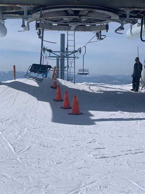 Snowbowl Sunday. Snowpark chair literally fell apart and sent 5 year ...