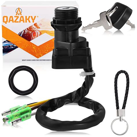 QAZAKY Ignition Key Switch Replacement for Kawasaki ATV KLF110A KLF110 ...