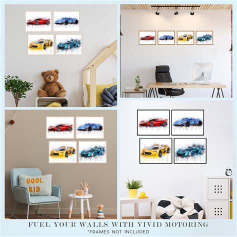 Insire Car Posters for Boys Room, Wall Art, Cars India | Ubuy