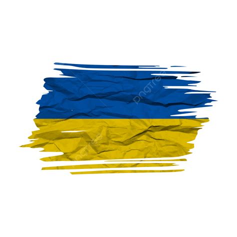 Ukraine Flag Transparent Watercolor Brush, Ukraine Flag, Brush Stroke ...