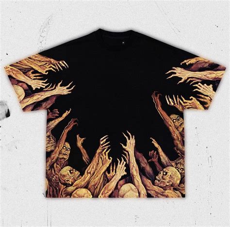 Zombie Hands T-Shirt Design | Tøp aesthetic, Vintage gothic, Hip hop top