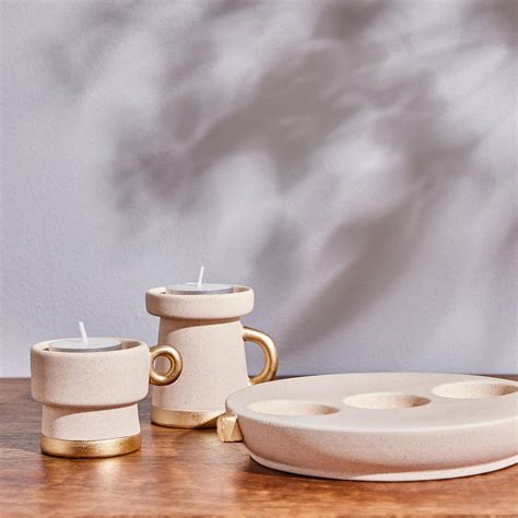 Buy Marshmallow Ceramic T-Light Holder from Home Centre at just INR 899.0