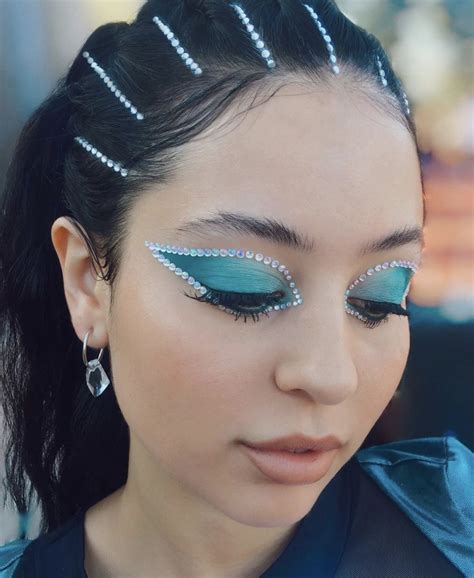 euphoria blue makeup look