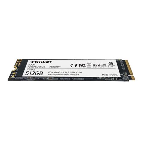 Patriot P300 512GB | M.2 NVMe Internal SSD | P300P512GM28