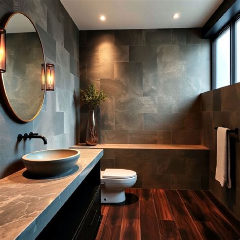 25 Dark Wood Floor Bathroom Ideas That Impress