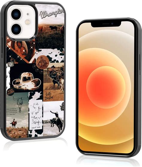 Amazon.com: iPhone 12/12 Pro Western Country Boho Southern Bull Skull ...