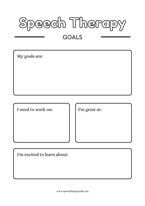 Speech Therapy Goals: Motivate And Drive Progress - Speech Therapy Talk ...