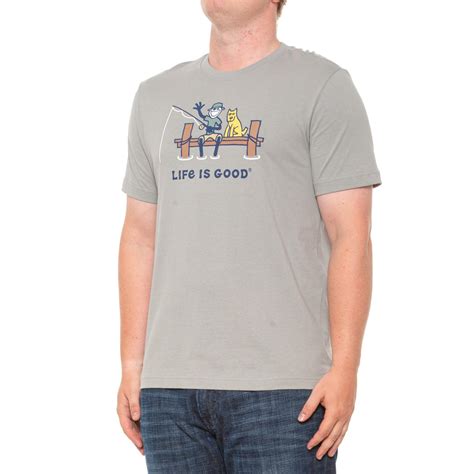Life is good® Jake Rocket Dock Fish Graphic T-Shirt - Short Sleeve ...