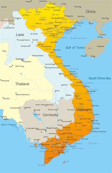 Vietnam Map - Guide of the World