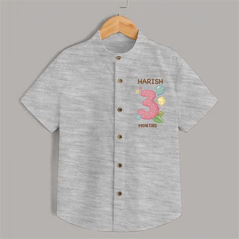 Celebrate Baby's 3rd Month | Custom Shirt | Premium Cotton – Anveshana ...