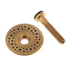SHOPORA® 2xRISK Titanium Bike Handle Cover Kit Headset Cover Screw Gold ...