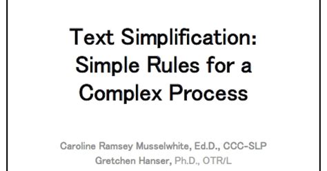 Text Simplification 的图像结果