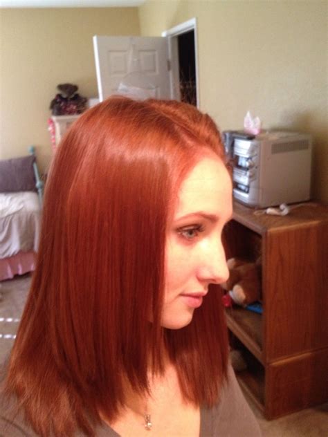 My new fall hair color! :-) I used revlon colorsilk light reddish brown ...