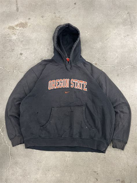 Nike Vintage Nike Oregon state center swoosh faded hoodie y2k | Grailed