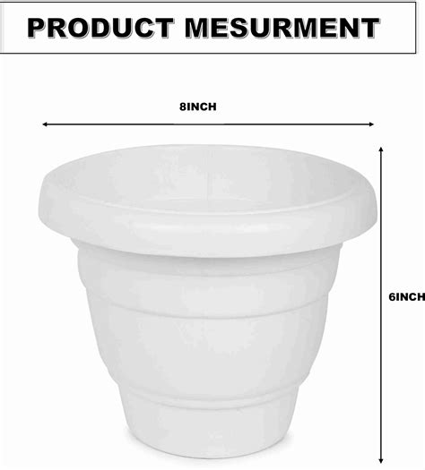JOREN Heavy Plastic Flower/Gamla/Planter/Pot Plastic Plant Container ...
