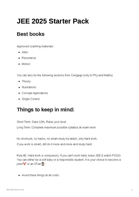 Jindal - Hhhhhhh - JEE 2025 Starter Pack Best books Approved coaching ...