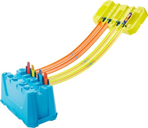 Buy Hot Wheels Track Builder Gravity Speed Box with Launch Gate, Clamp ...