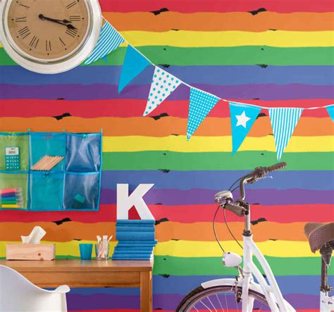 Rainbow Striped Background wallpaper striped