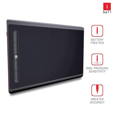 iBall PD-8355WB Pen Digitizer with Wireless, Bluetooth Connectivity, (8 ...