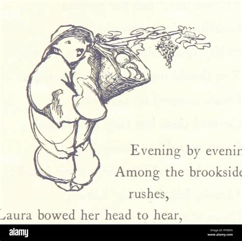 A page from 'Goblin Market,' an illustrated narrative poem by Christina ...