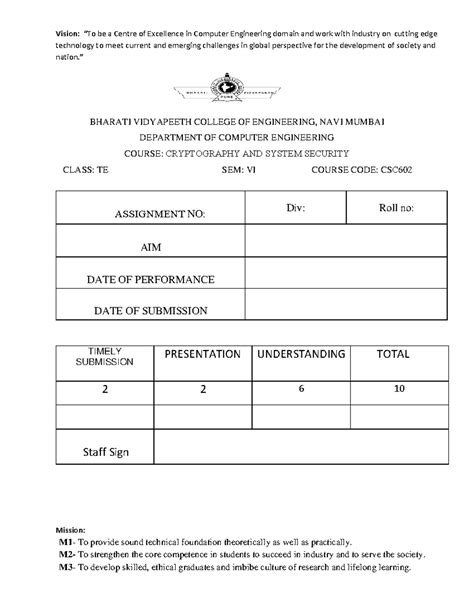 Css Assisgnment - Vision: “To be a Centre of Excellence in Computer ...