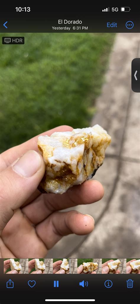 I live in northern California in gold rush country. I’ve been cracking open quartz to look for ...