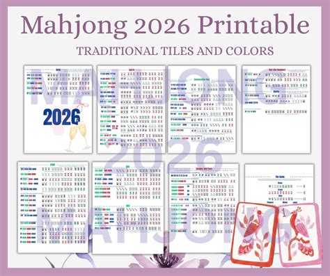 Mahjong 2025 Printable Cheat Sheet, NMJL Card 2025 Hands Guide, Beginner-friendly Mahjong Help ...
