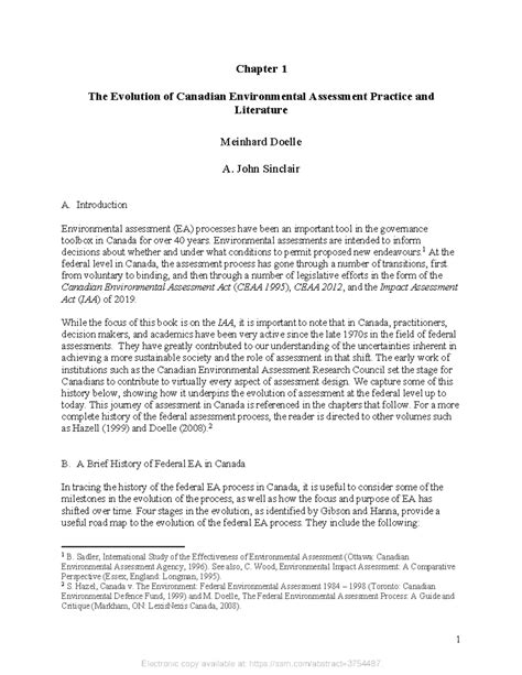 SSRN-id3754487 - sss - 1 Chapter 1 The Evolution of Canadian ...