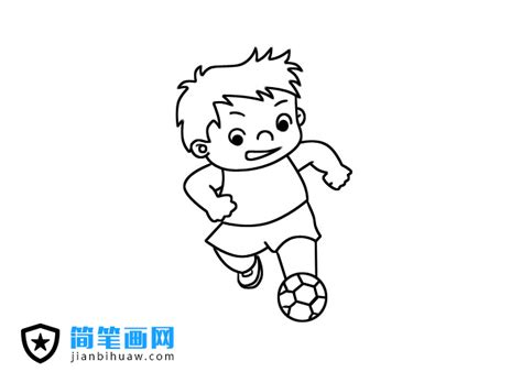 踢球简笔画 的图像结果
