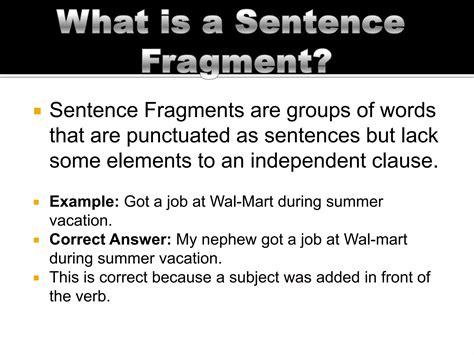 Examples Of Sentence Fragments [With Corrections] – TMBI