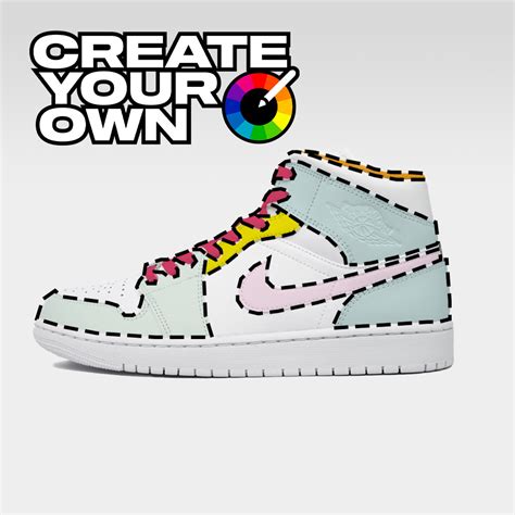 OG Colourway (Create Your Own) - Custom Nike Jordan 1 Mid Trainers – MattB Customs