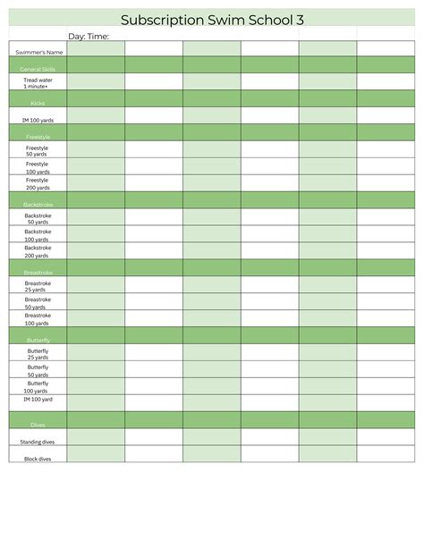 Swim Set Worksheet 的图像结果