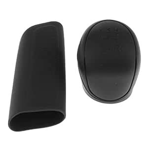 CALANDIS 2Pcs Car Trunk Gear Head Shift Knob + Handbrake Cover Silicone ...