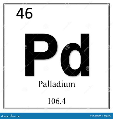 Pd Symbol. Palladium Chemical Element Stock Photo | CartoonDealer.com #233506362