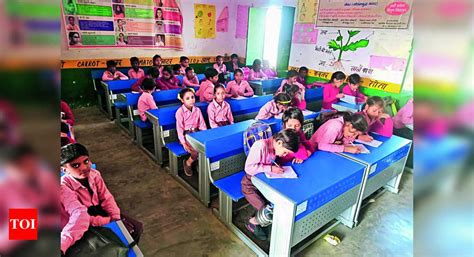 Primary School: Students at Nayi Basti Primary School in Jewar Finally ...