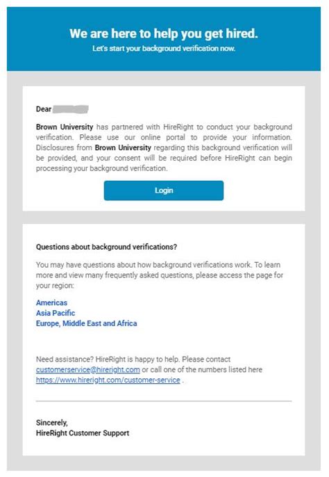 HireRight: A Brown partner who conducts background verifications | OIT ...