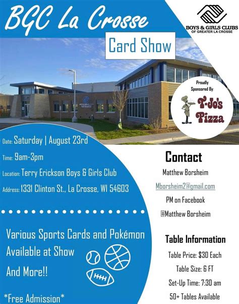 BGC La Crosse Card Show, Boys & Girls Clubs of Greater La Crosse, 23 ...