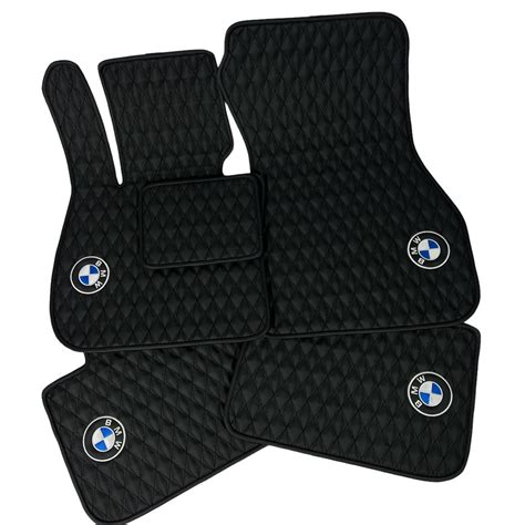 Luxury Custom Leather BMW Floor Mats with Logo - 3 Series, X5, X3, 5 ...