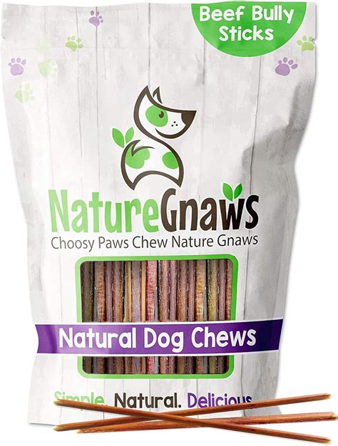 Buy Nature Gnaws Super Skinny Bully Sticks for Very Small Dogs ...
