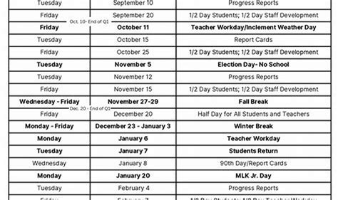2025-26 Berkeley County School Calendar & Key Dates