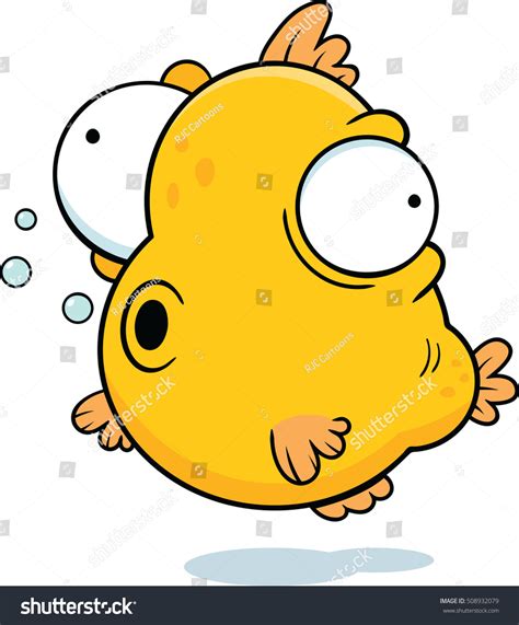 Cartoon Illustration Fish Google Eyes Stock Vector (Royalty Free ...