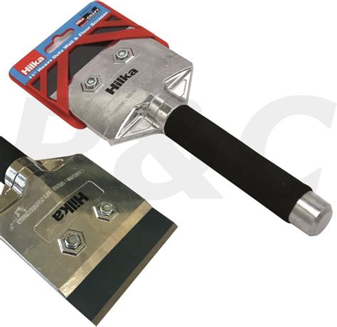 Hilka Tools 55995548 Heavy Duty Floor Scraper, Black/Silver, 48-Inch ...