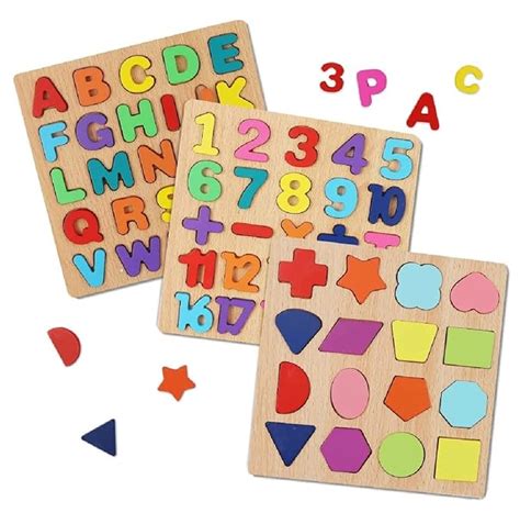 Buy Chocozone Wooden Learning Educational Board for Kids, Puzzle Toys ...