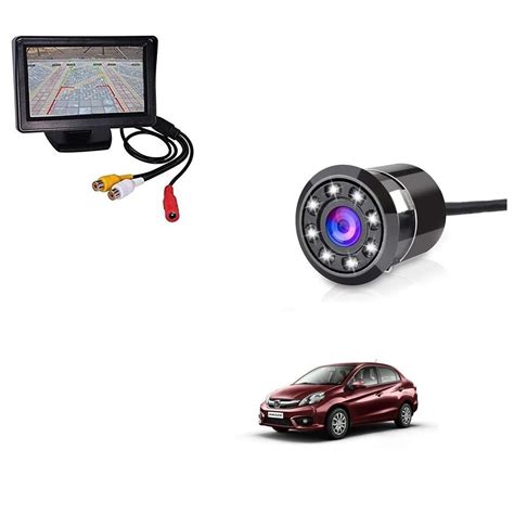 Combo 4.3 Dashboard TFT LCD Screen Rear View Monitor with 8 LED Night ...