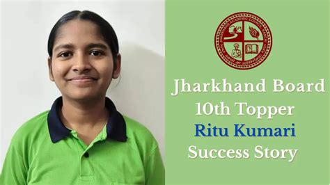 jac Jharkhand board 10th result 2025 second state topper ritu kumari ...