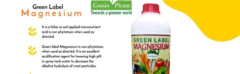 Green Label Magnesium Organic Fertilizer For Plant Growth, Speed Up ...