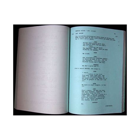 BEETLEJUICE Original Script Tim Burton ! at Mauvais-genres com