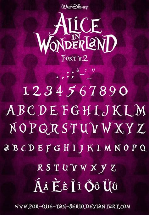 Alice in Wonderland Font | dafont.com | Alice in wonderland font, Free ...