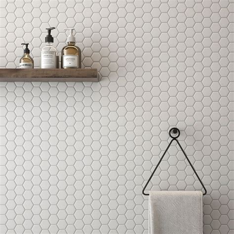 LAU 2x2 White Hexagon Tile Mosaic - Tile for Less Utah