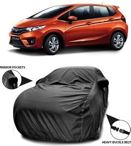 ANTHUB Car Cover For Honda Jazz Facelift (With Mirror Pockets) Price in ...